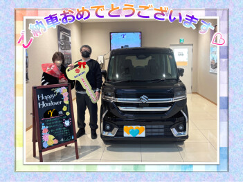 ターボで快適ドライブ♪ スペーシアカスタムご納車です！